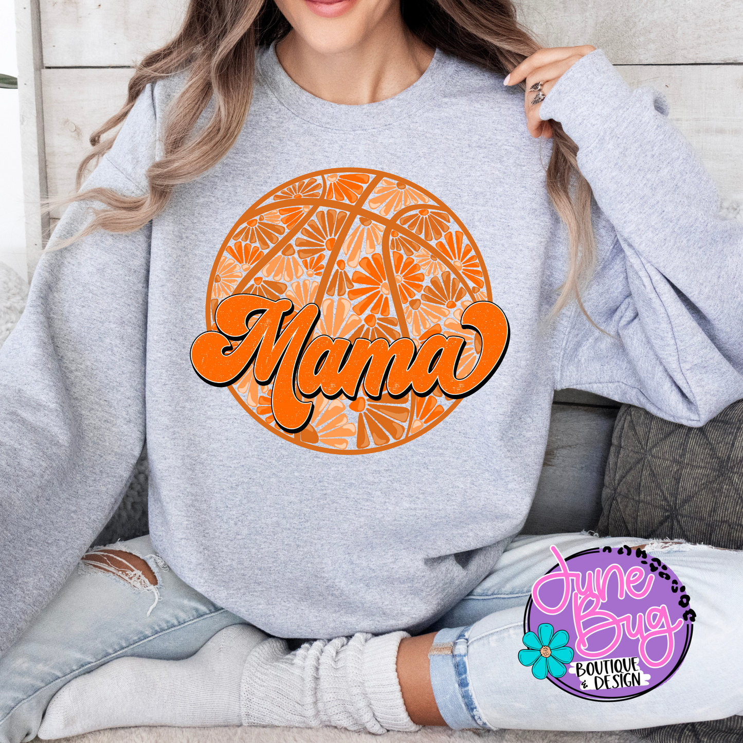 Floral Basketball Mama