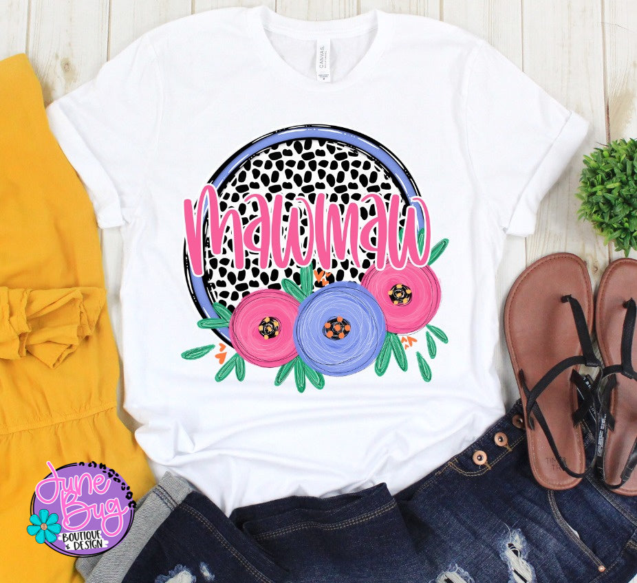 Dot & Floral Mom/Grandma