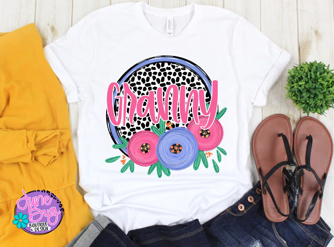 Dot & Floral Mom/Grandma