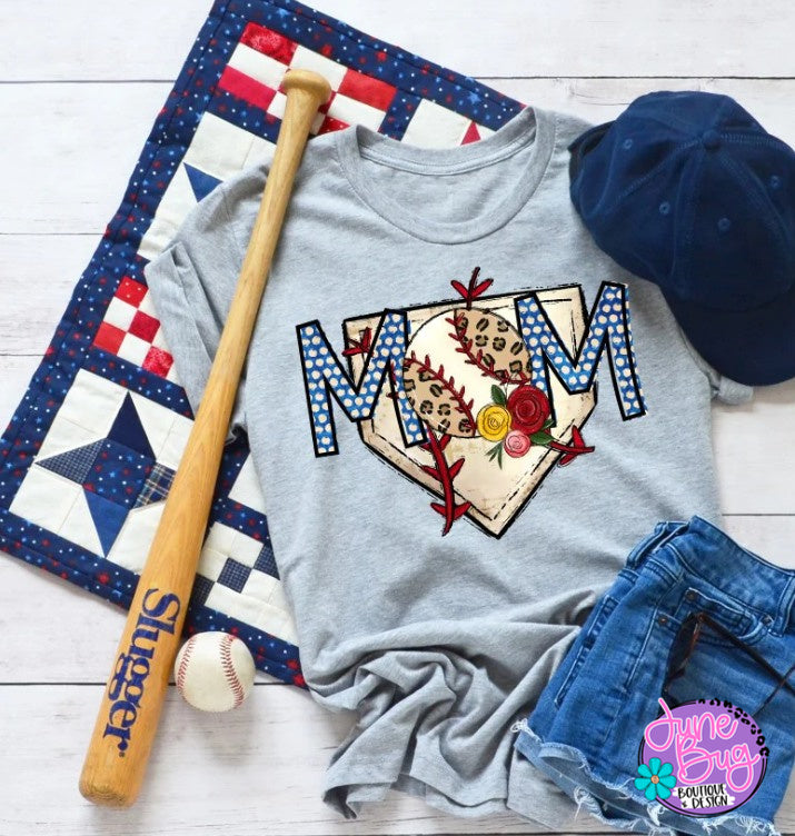 Baseball Mom with Leopard Ball