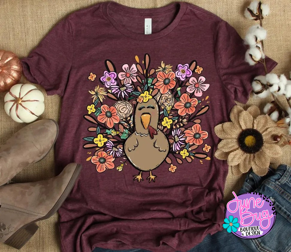 Turkey with Flowers