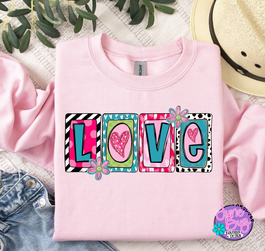 LOVE Valentine Box Letters