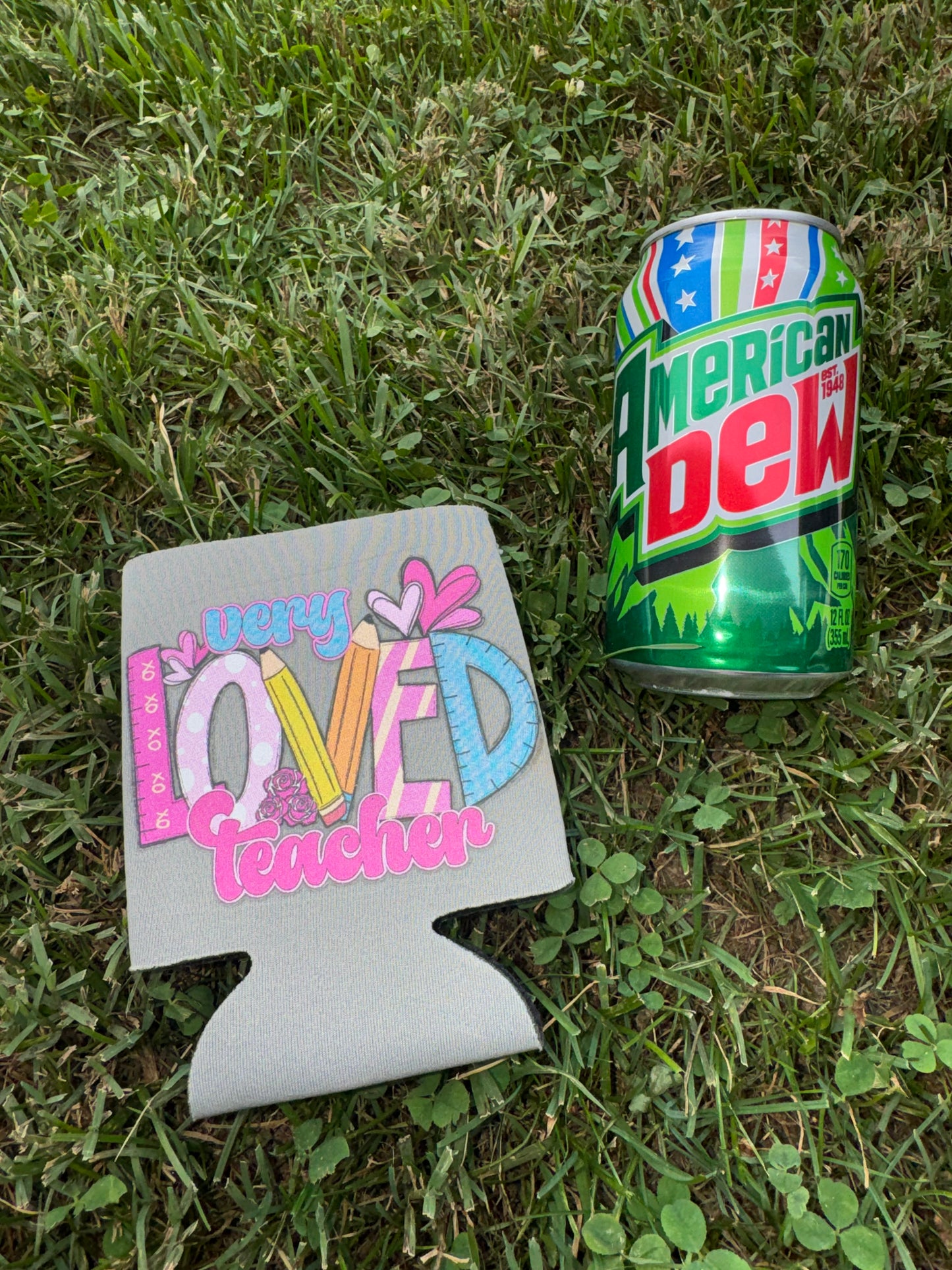 Very Loved Teacher Neoprene Can Koozie