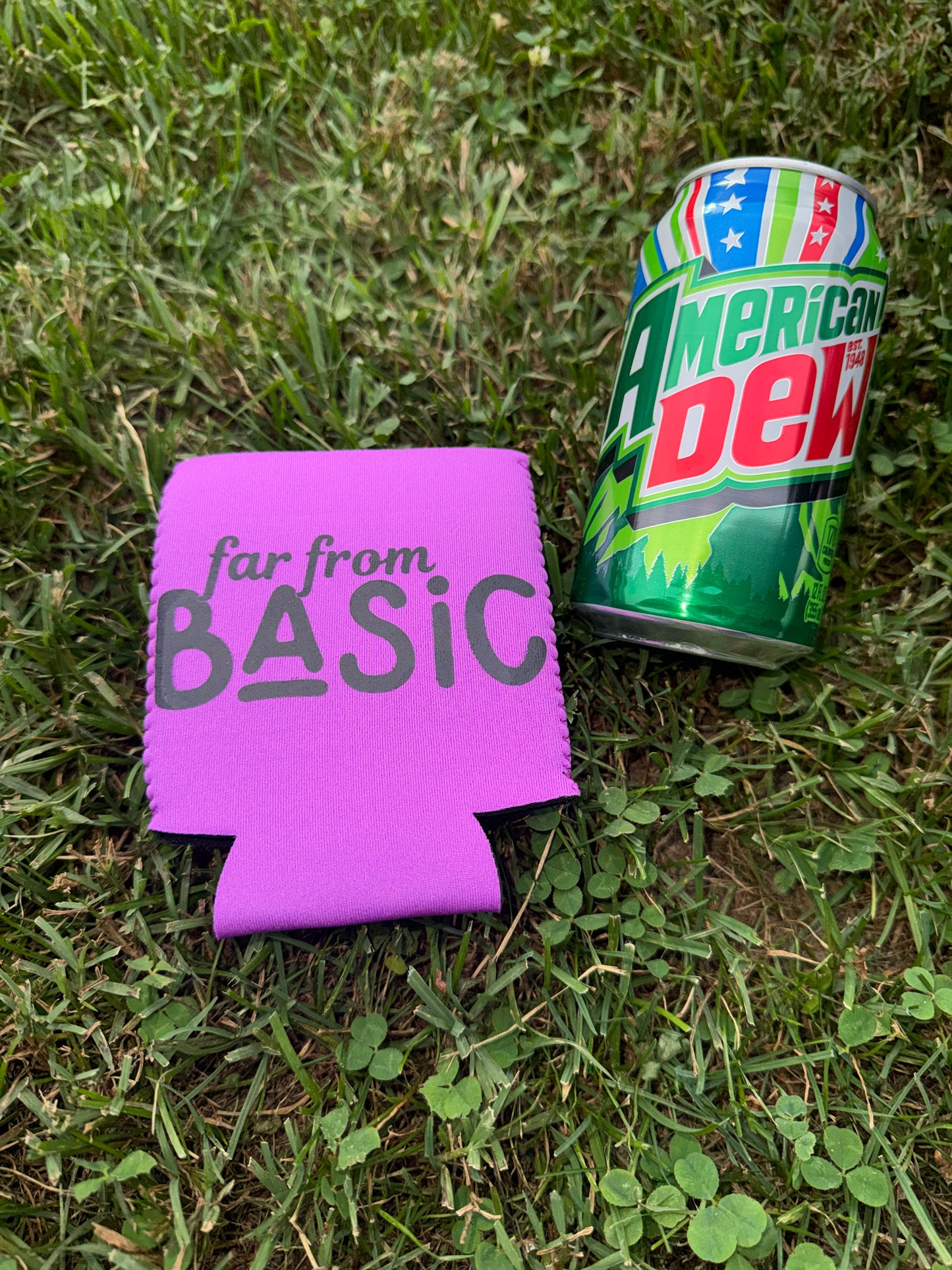 Far From Basic Can Koozie