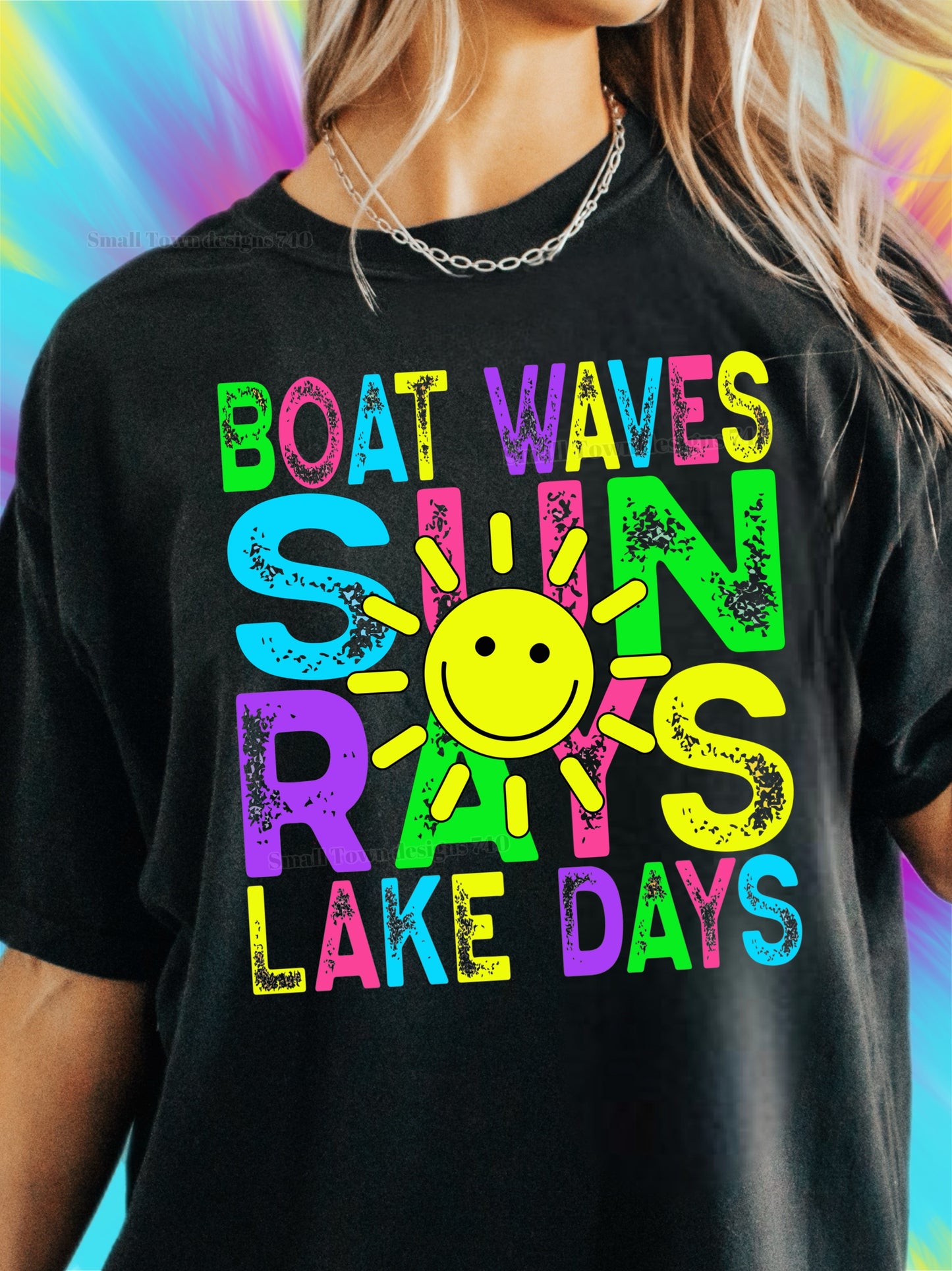 Boat Waves Sun Rays Lake Days