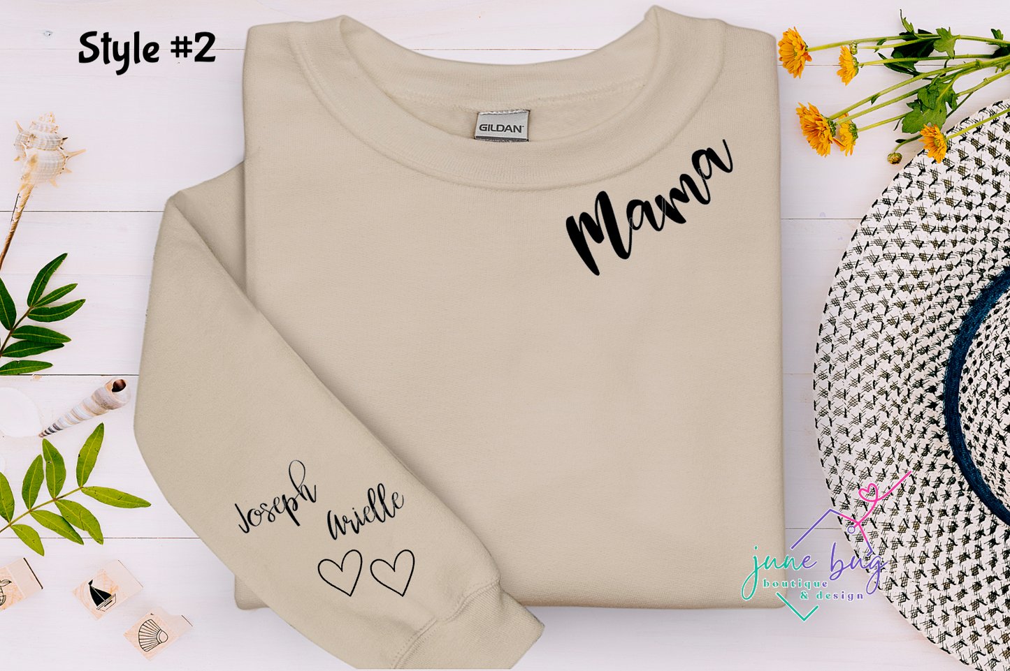 Personalized Mama with Sleeve Names