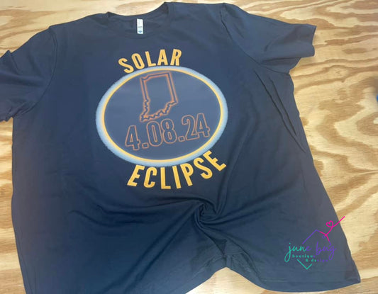 Neon Indiana Solar Eclipse