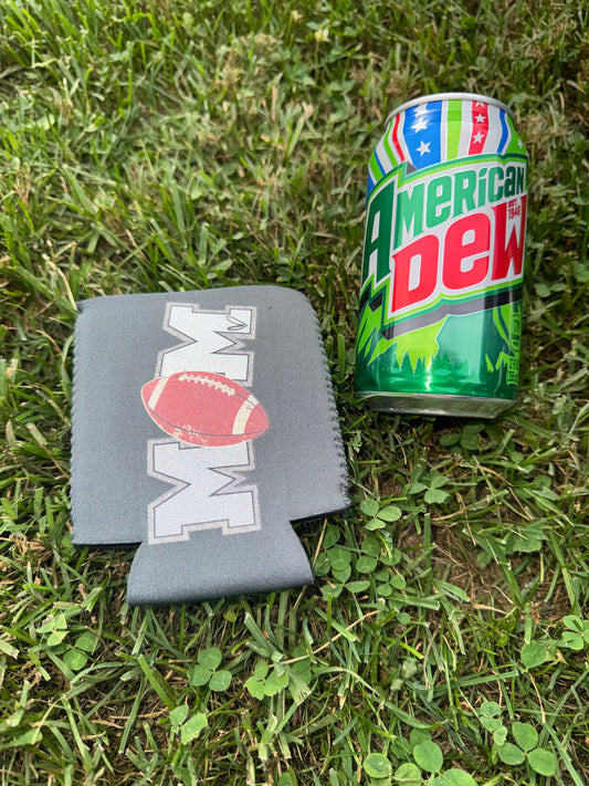 Football Mom Neoprene Can Koozie