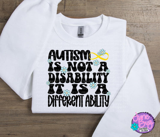 Autism is not a Disability