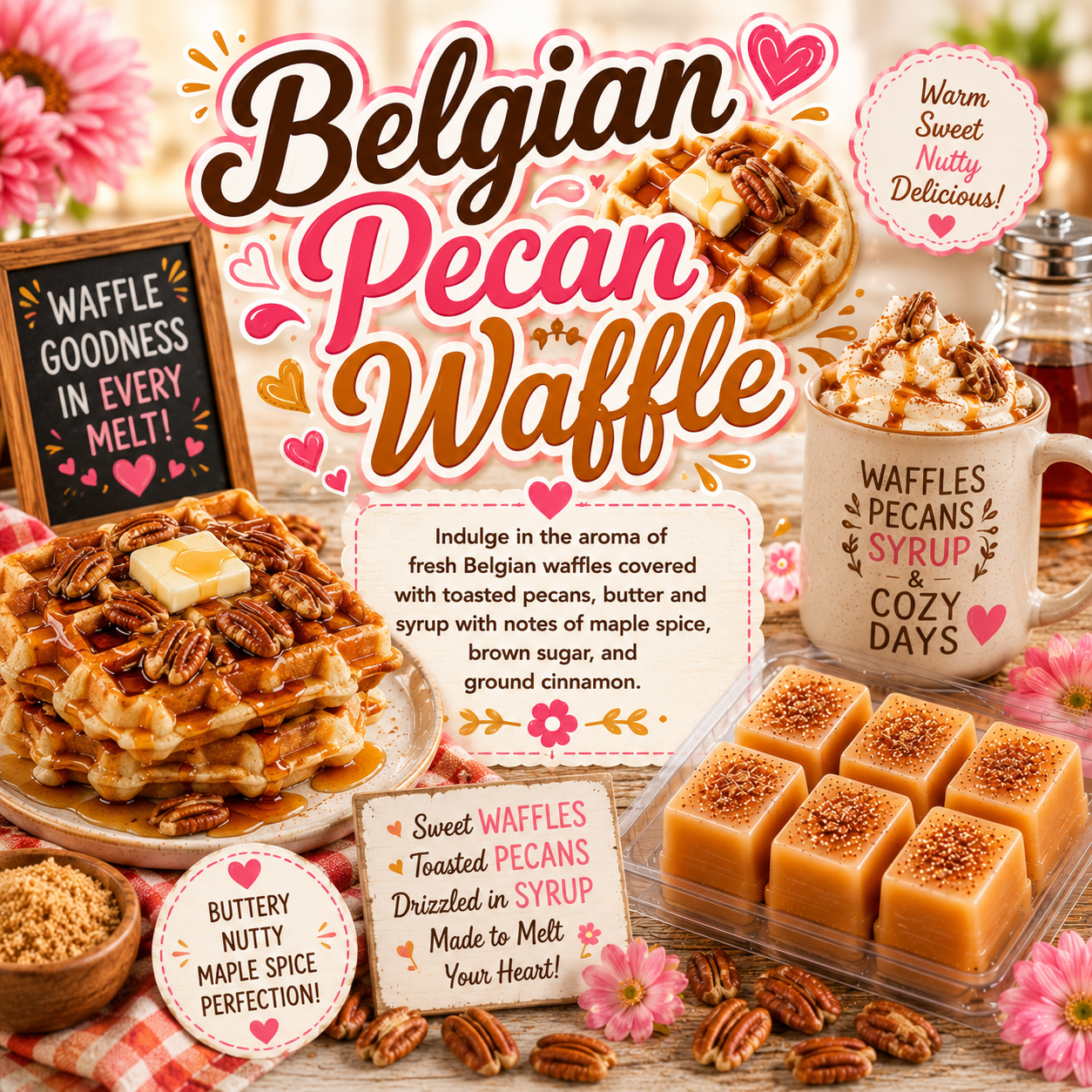 Belgian Pecan Waffle Wax Melts