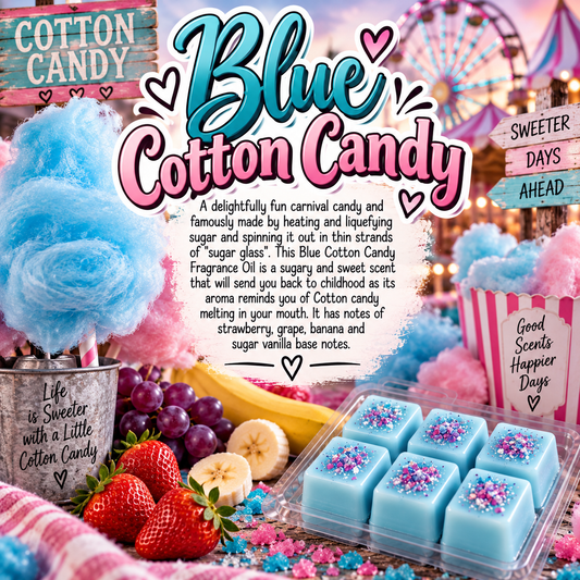 Blue Cotton Candy Wax Melts