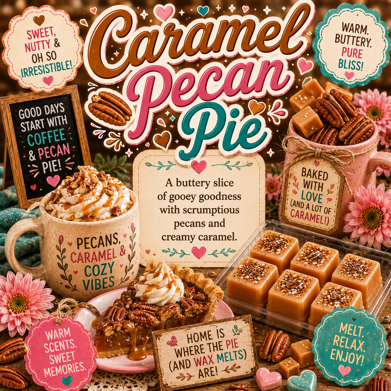 Caramel Pecan Pie Wax Melts