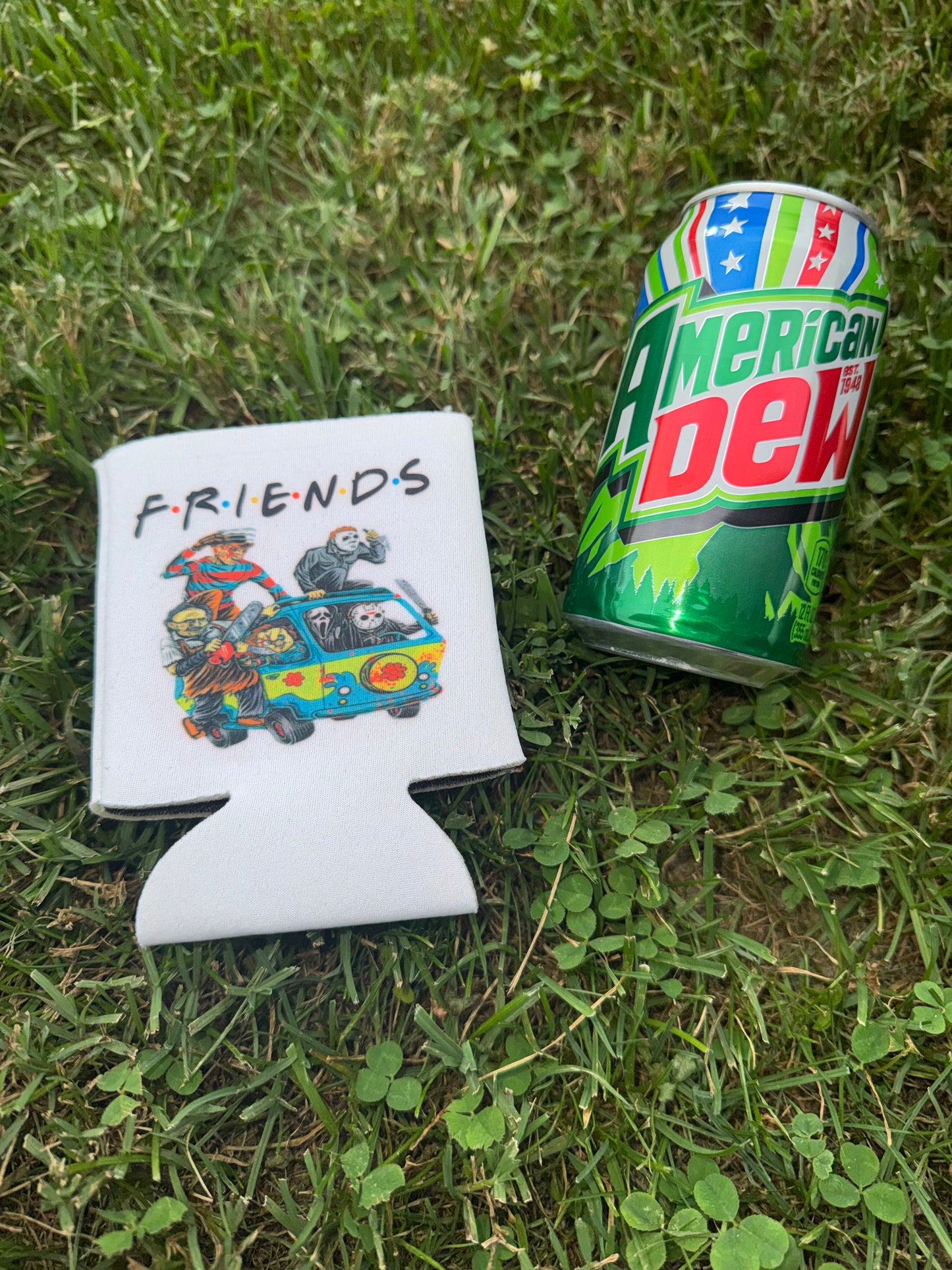 Spooky Friends Neoprene Can Koozie