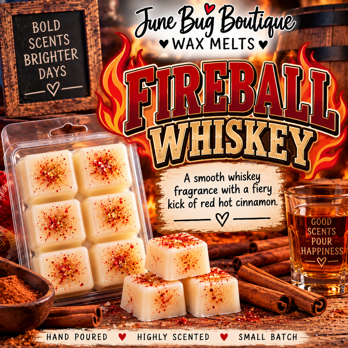 Fireball Whiskey Wax Melts