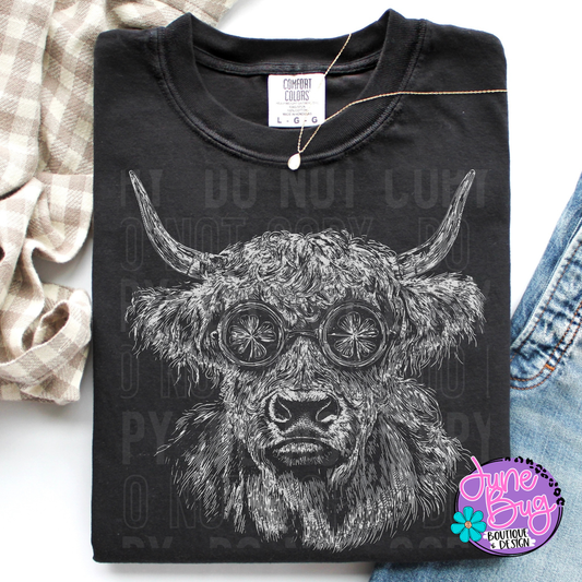 Highland Cow Sketch