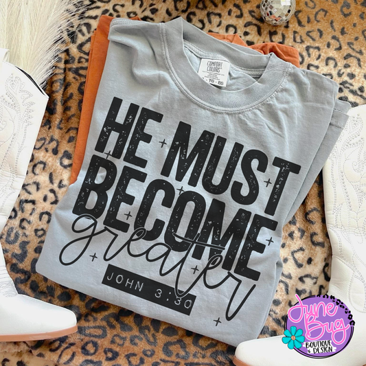 He Must Become Greater