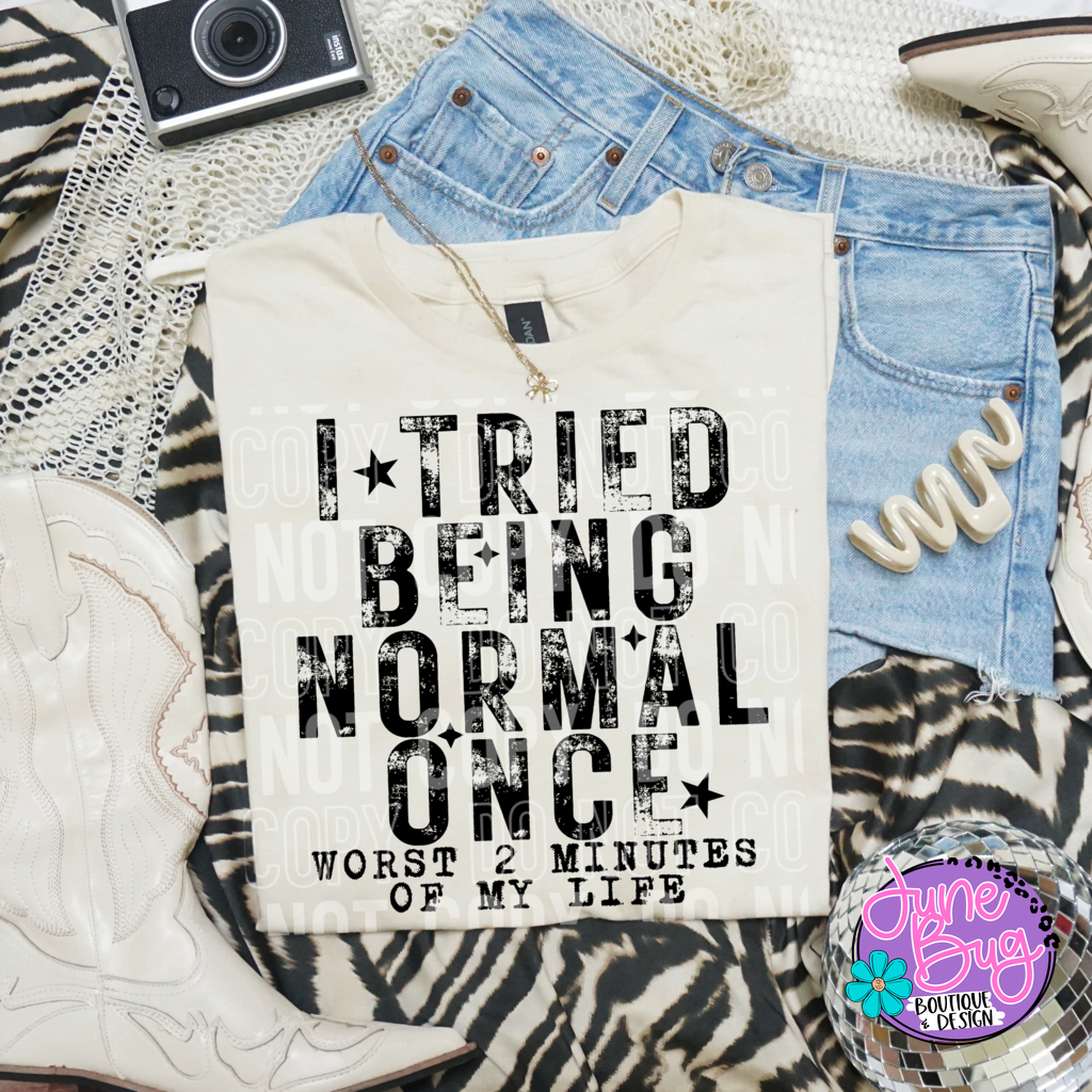 I Tried Being Normal Once