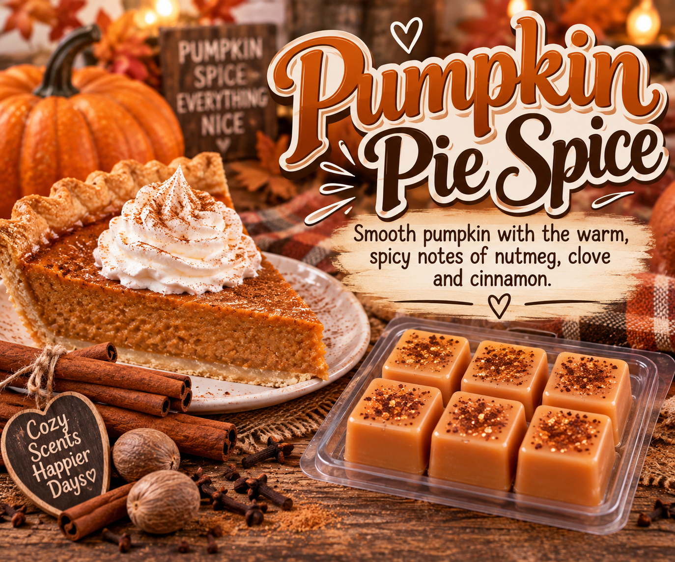 Pumpkin Pie Spice Wax Melts