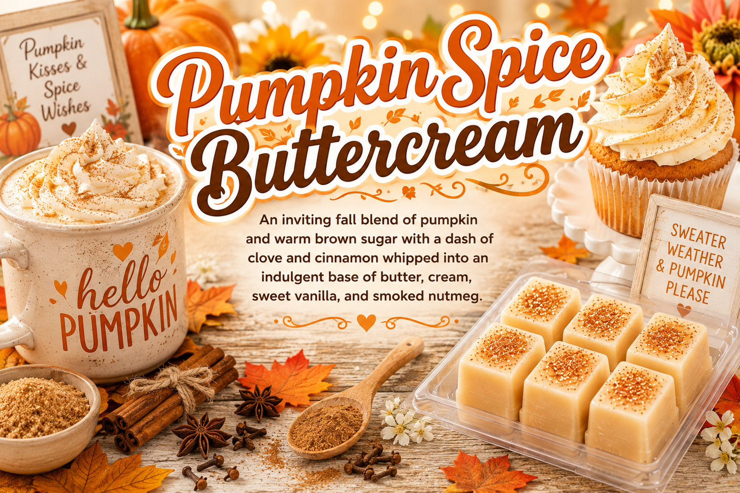 Pumpkin Spice Buttercream Wax Melts