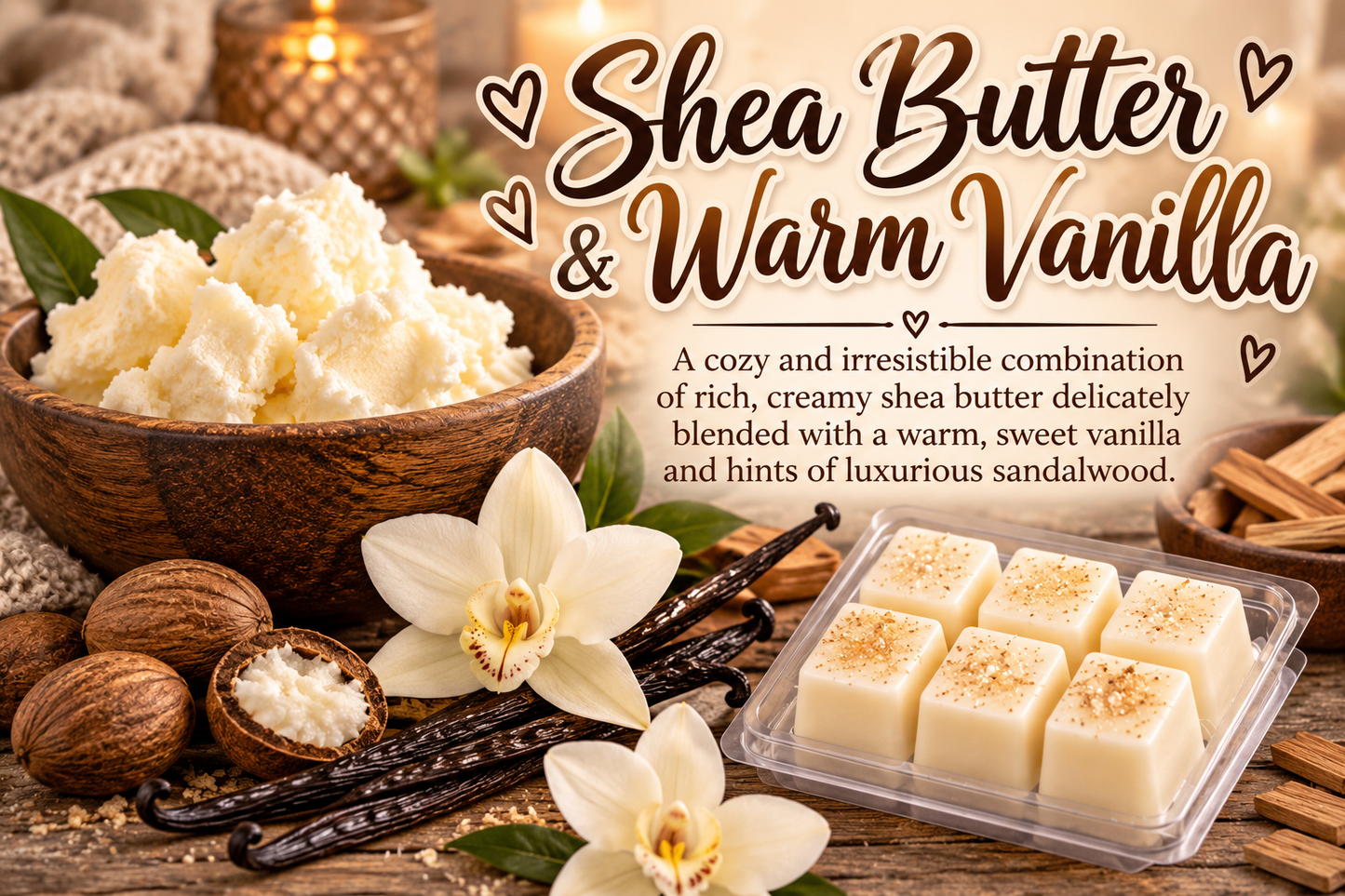 Shea Butter & Warm Vanilla Wax Melts