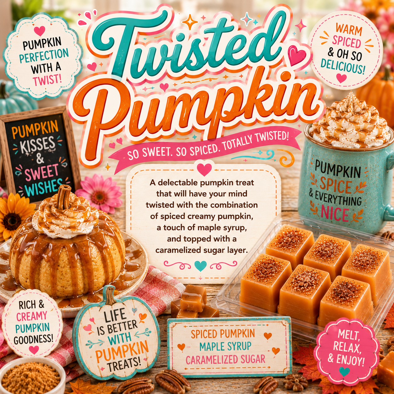 Twisted Pumpkin Wax Melts