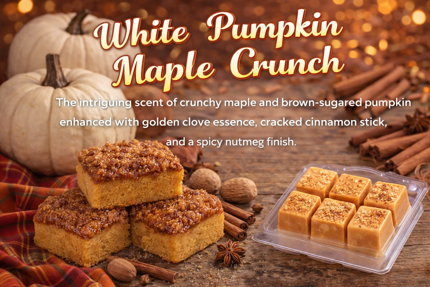 White Pumpkin Maple Crunch Wax Melts